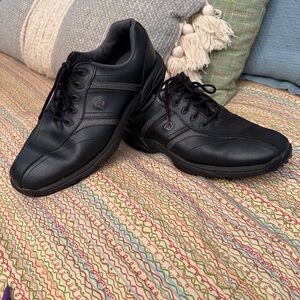 FootJoy GreenJoy 45471 Black Leather Soft Spike Golf Shoes US Men's 10.5 M